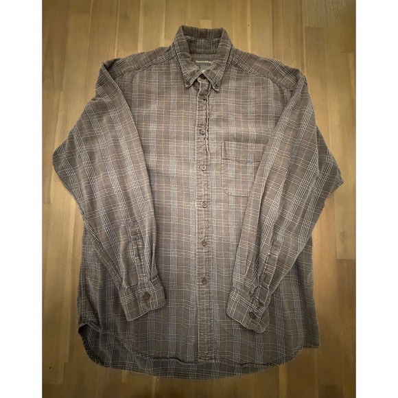 Banana Republic Other - Banana Republic Men Plaid Long Sleeve Button Up Shirt Classic Fit Brown Blue Tan